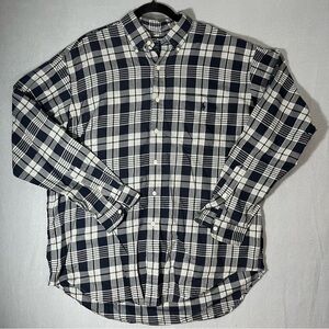 Men's Ralph Lauren Golf Tildan button up polo shirt‎ Large plaid